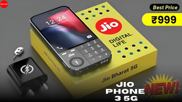 Jio Launch New Phone Jio phone 3 5G: Price as ₹999